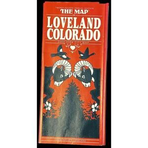 Loveland Colorado 24th Edition Map 2003 Ephemera Travel Trip Vacation Tourism